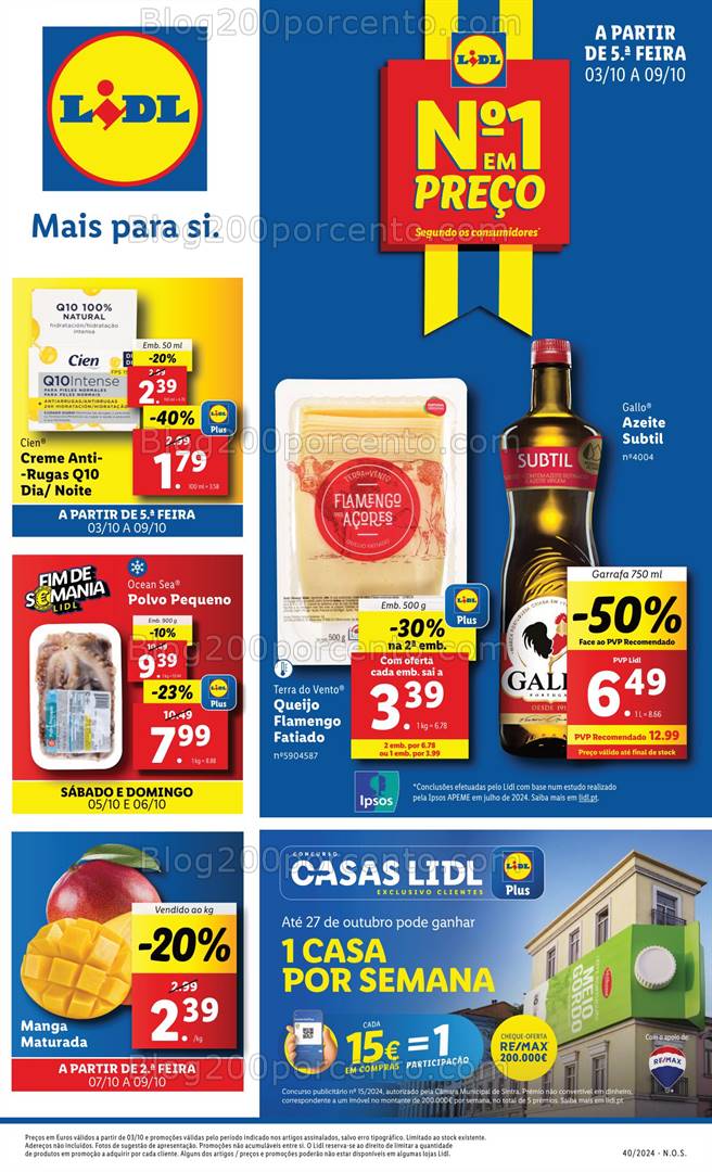 Antevisão Folheto LIDL Promoções Promoções de 3 a 9 outubro