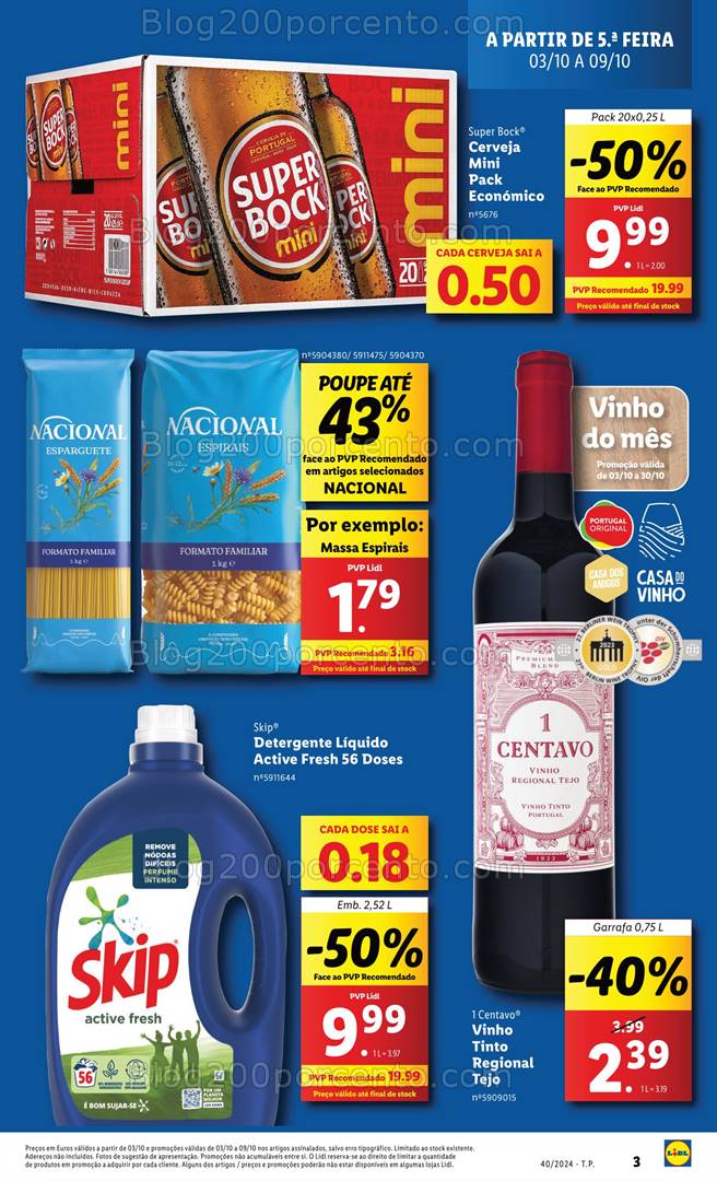 Antevisão Folheto LIDL Promoções Promoções de 3 a 9 outubro