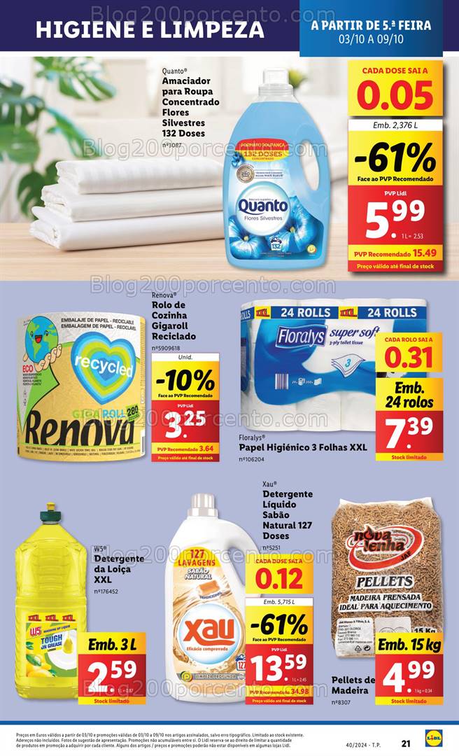 Antevisão Folheto LIDL Promoções Promoções de 3 a 9 outubro