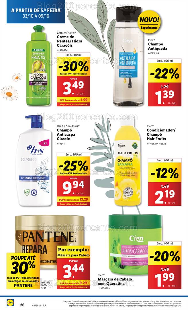 Antevisão Folheto LIDL Promoções Promoções de 3 a 9 outubro