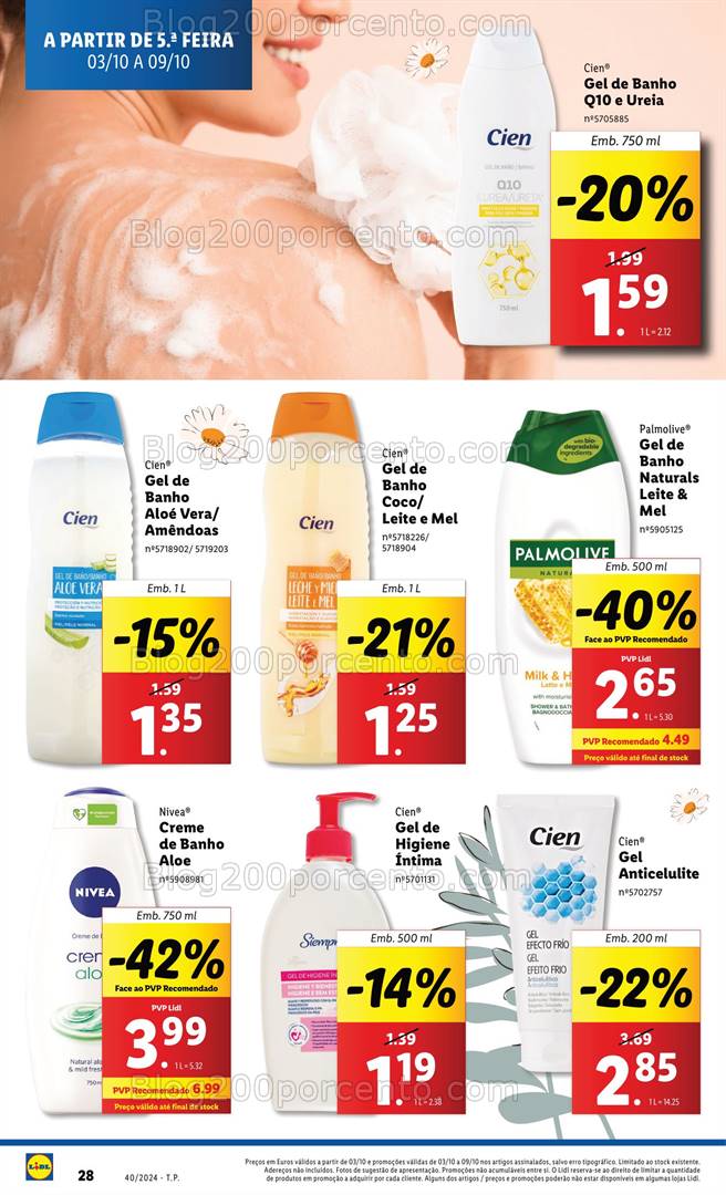 Antevisão Folheto LIDL Promoções Promoções de 3 a 9 outubro