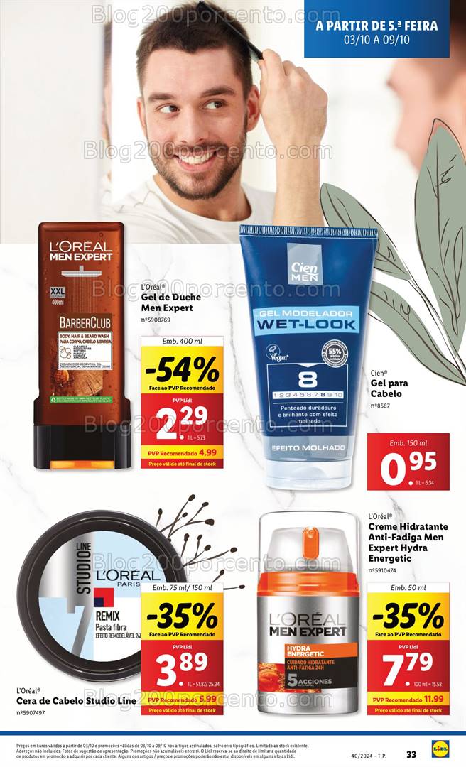 Antevisão Folheto LIDL Promoções Promoções de 3 a 9 outubro