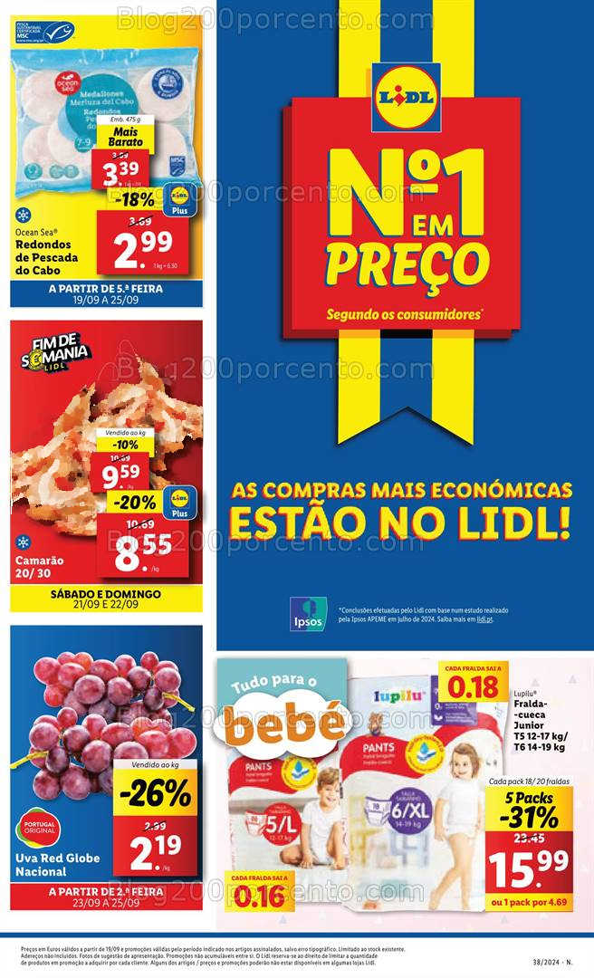 Antevisão Folheto LIDL Promoções de 19 a 25 setembro