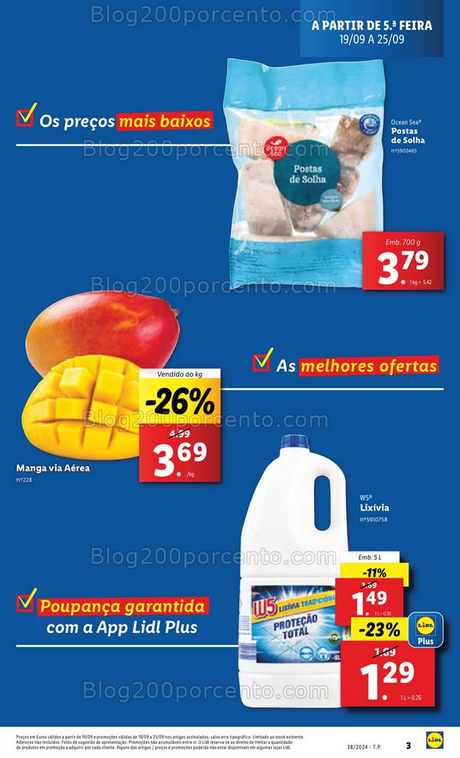 Antevisão Folheto LIDL Promoções de 19 a 25 setembro