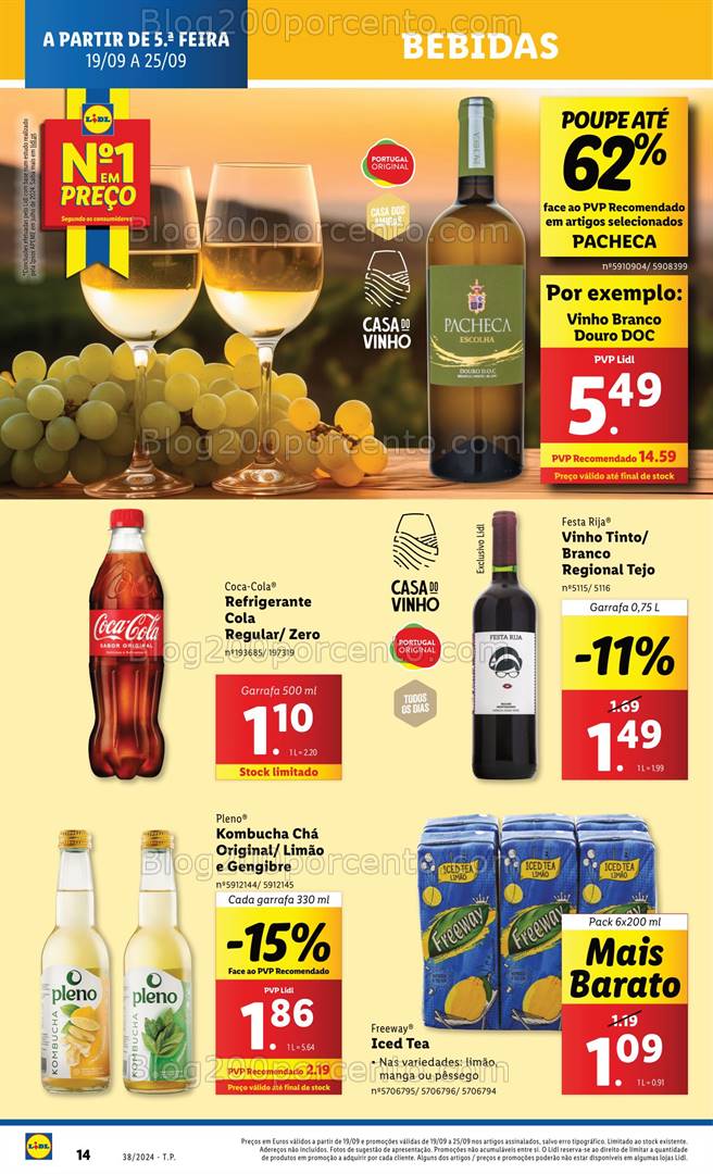 Antevisão Folheto LIDL Promoções de 19 a 25 setembro