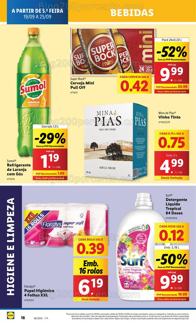 Antevisão Folheto LIDL Promoções de 19 a 25 setembro