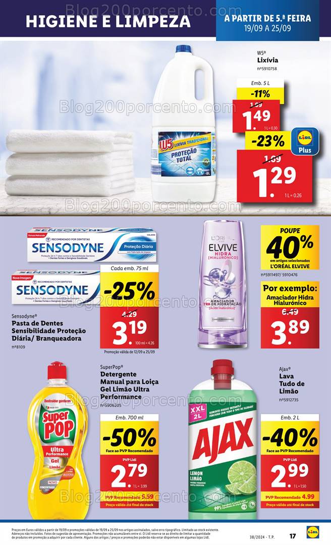 Antevisão Folheto LIDL Promoções de 19 a 25 setembro