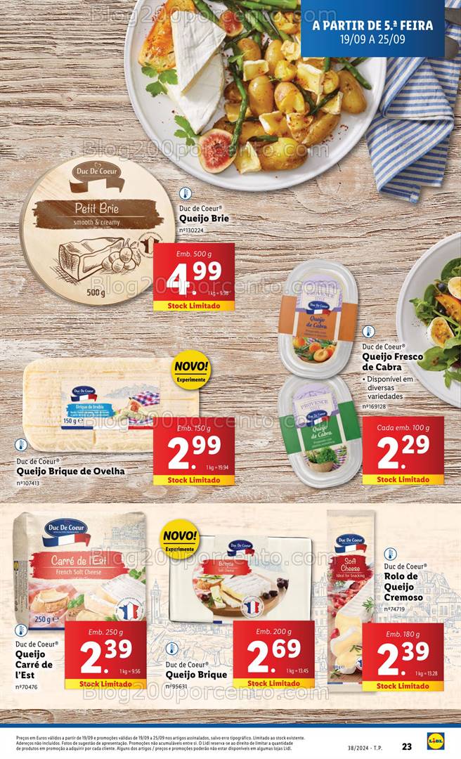 Antevisão Folheto LIDL Promoções de 19 a 25 setembro