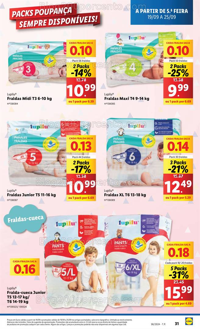 Antevisão Folheto LIDL Promoções de 19 a 25 setembro