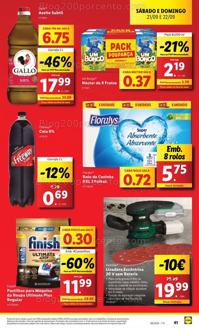 Antevisão Folheto LIDL Promoções Fim de Semana - 21 e 22 setembro