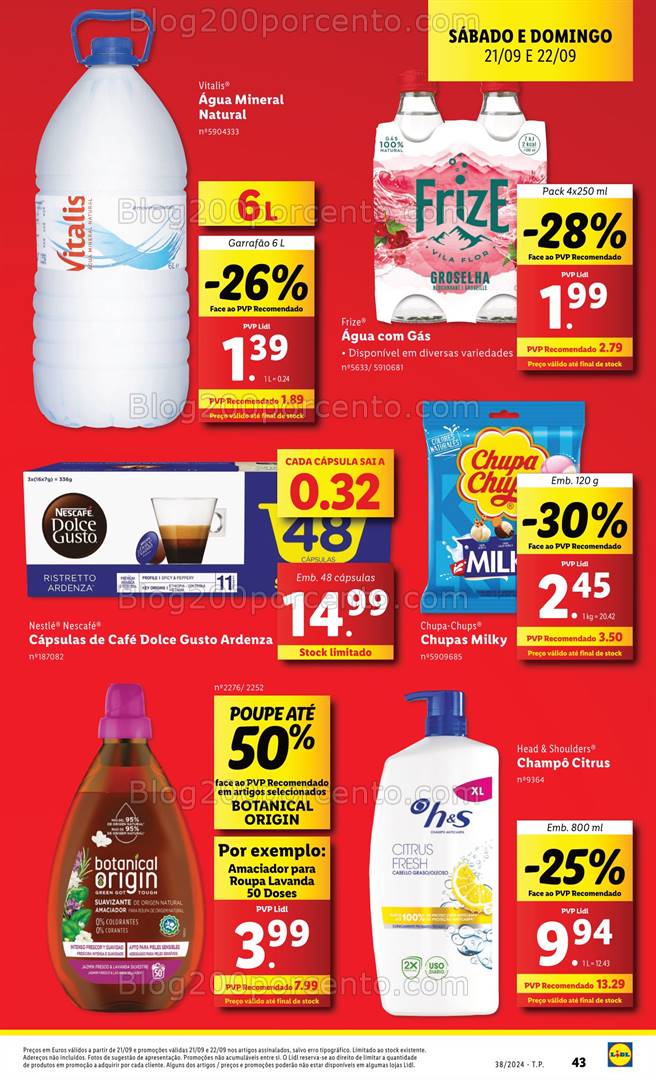 Antevisão Folheto LIDL Promoções Fim de Semana - 21 e 22 setembro