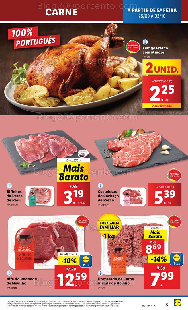 Antevisão Folheto LIDL Promoções de 26 setembro a 2 outubro