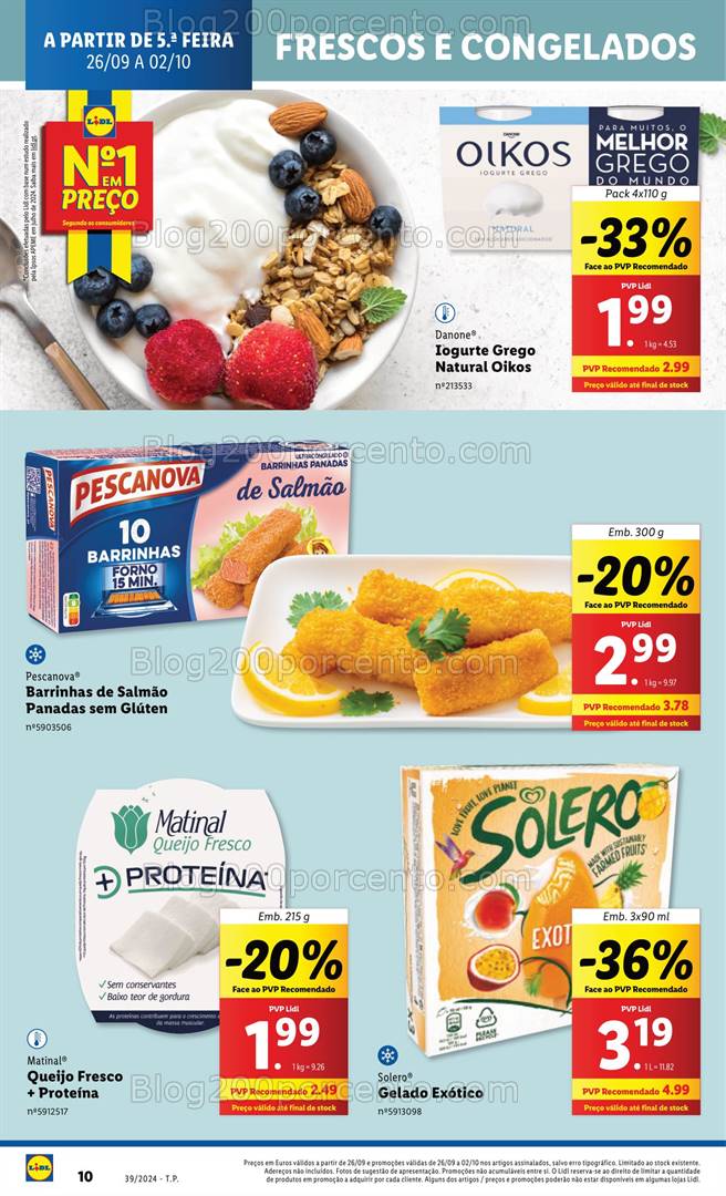 Antevisão Folheto LIDL Promoções de 26 setembro a 2 outubro