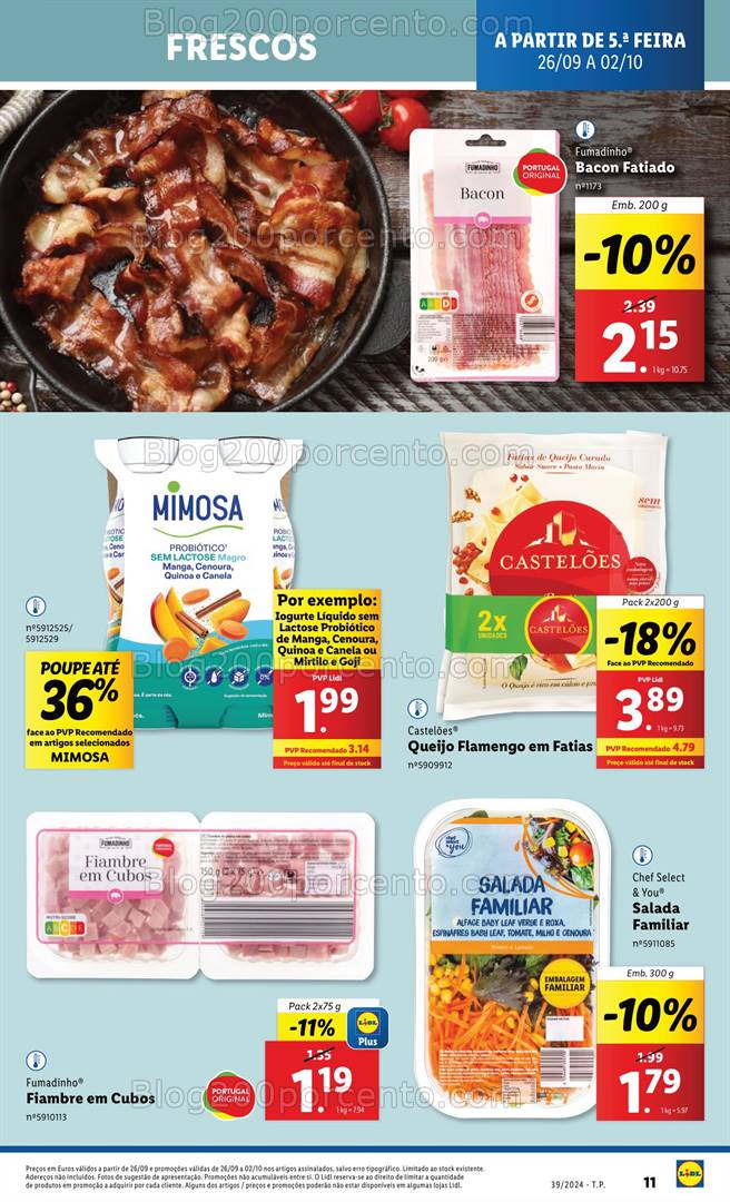 Antevisão Folheto LIDL Promoções de 26 setembro a 2 outubro