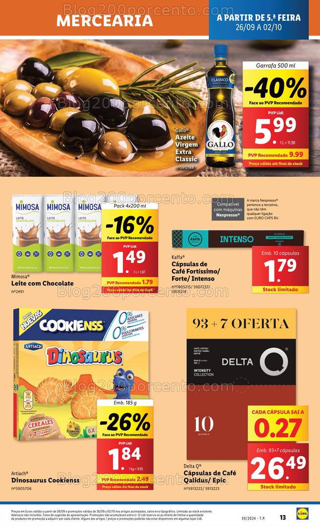 Antevisão Folheto LIDL Promoções de 26 setembro a 2 outubro