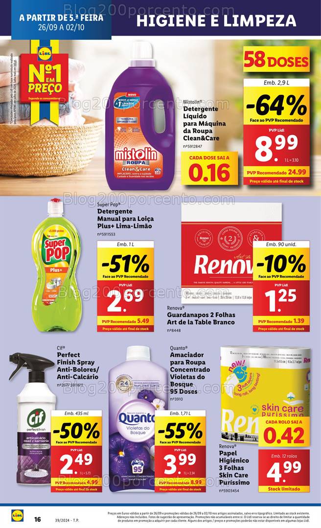 Antevisão Folheto LIDL Promoções de 26 setembro a 2 outubro