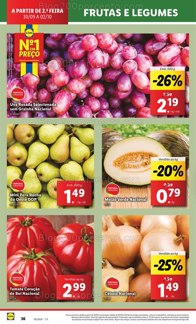 Antevisão Folheto LIDL Promoções de 26 setembro a 2 outubro