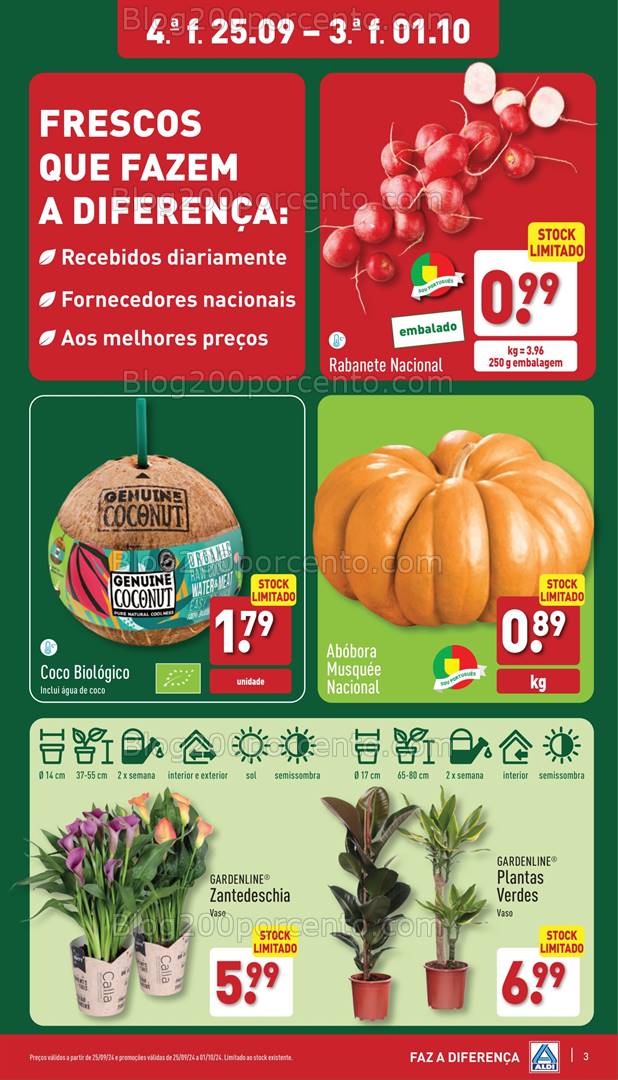 Antevisão Folheto ALDI Promoções de 25 setembro a 1 outubro