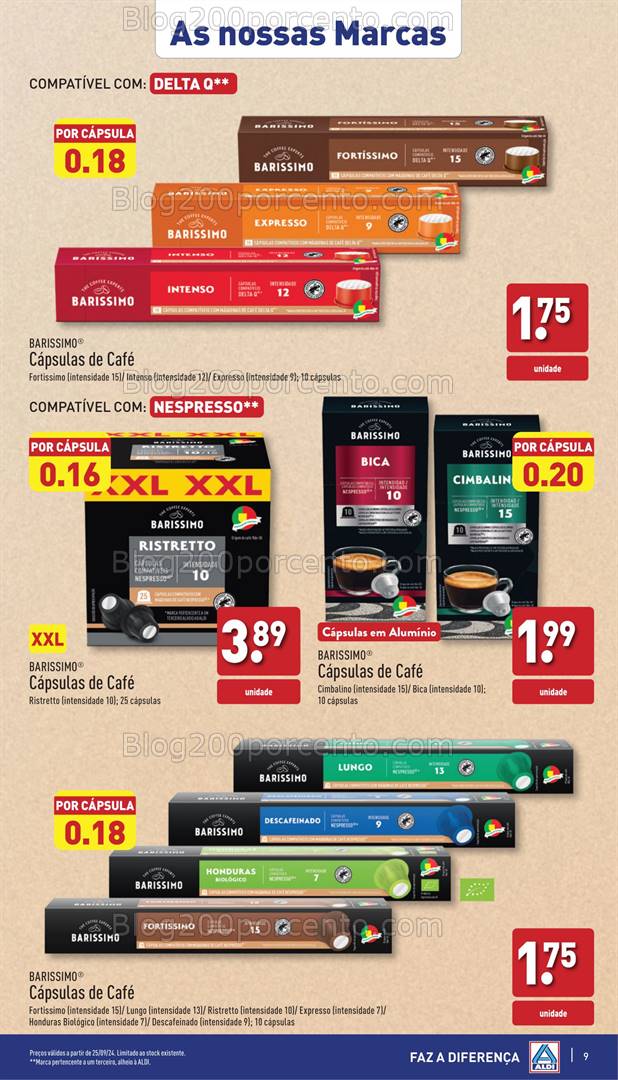 Antevisão Folheto ALDI Promoções de 25 setembro a 1 outubro