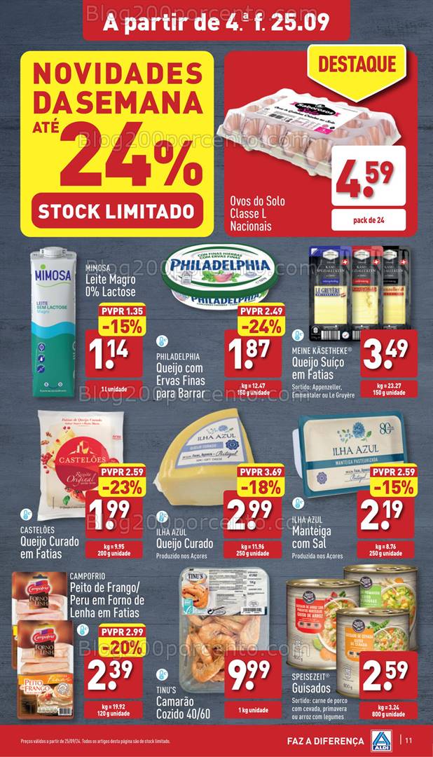 Antevisão Folheto ALDI Promoções de 25 setembro a 1 outubro