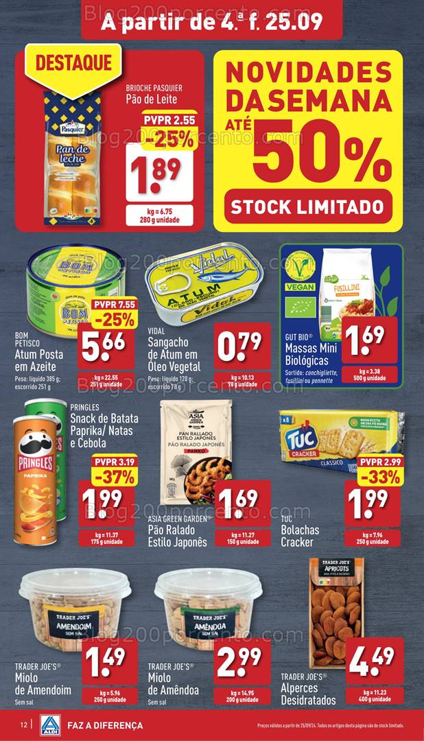 Antevisão Folheto ALDI Promoções de 25 setembro a 1 outubro