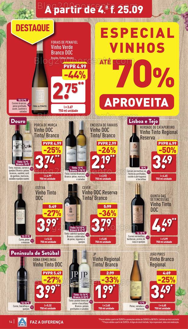 Antevisão Folheto ALDI Promoções de 25 setembro a 1 outubro