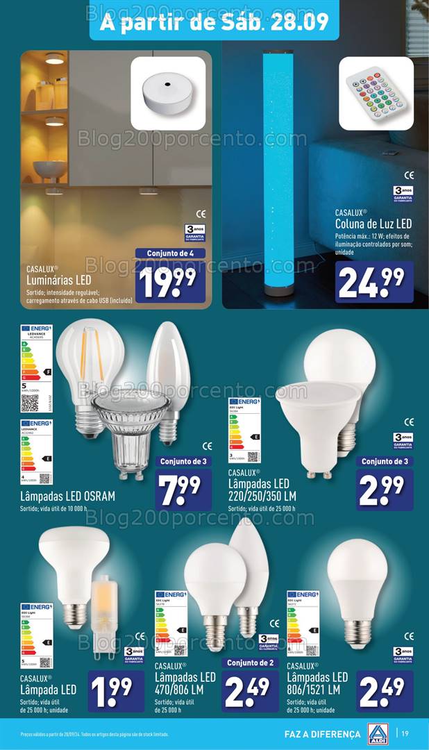 Antevisão Folheto ALDI Promoções de 25 setembro a 1 outubro