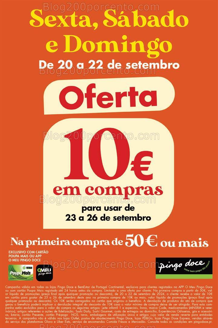 Antevisão Folheto PINGO DOCE Promoções Fim de Semana - 20 a 22 setembro