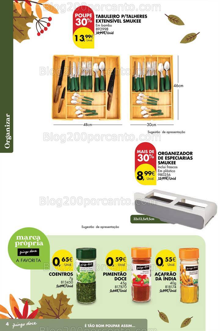 Antevisão Folheto PINGO DOCE Bazar Outono Promoções de 24 setembro a 21 outubro