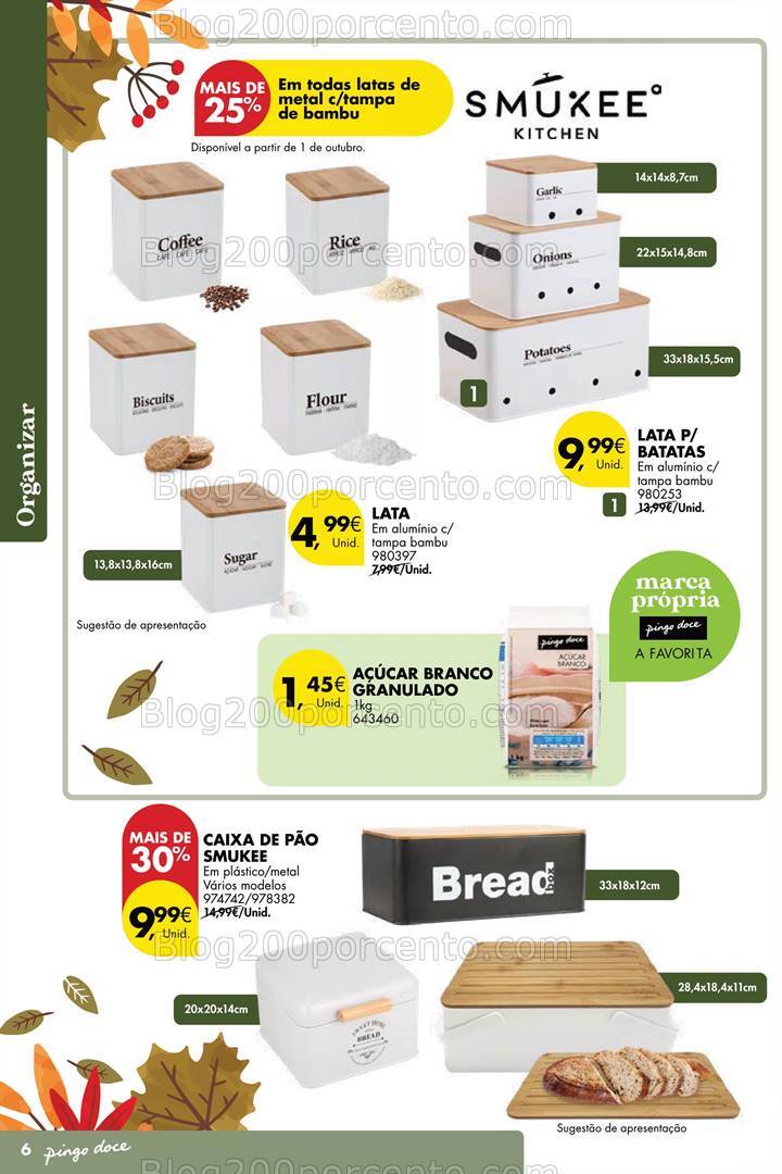 Antevisão Folheto PINGO DOCE Bazar Outono Promoções de 24 setembro a 21 outubro