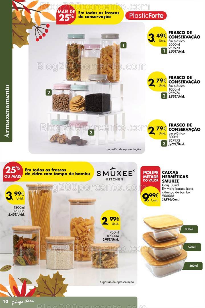 Antevisão Folheto PINGO DOCE Bazar Outono Promoções de 24 setembro a 21 outubro
