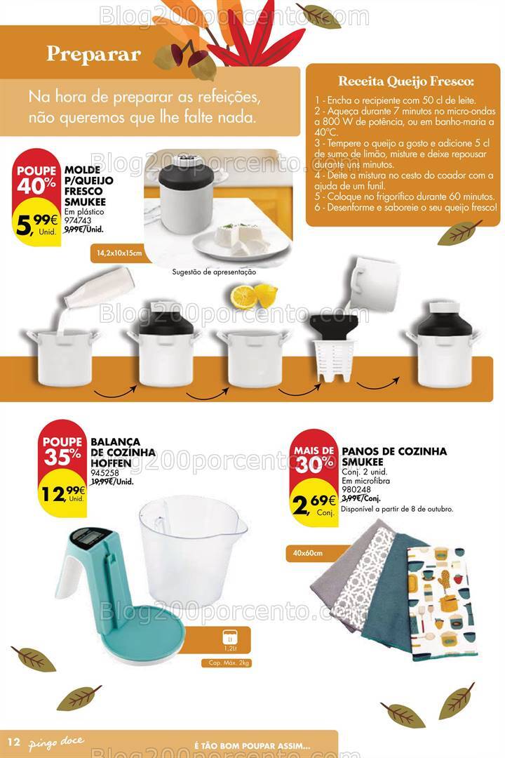 Antevisão Folheto PINGO DOCE Bazar Outono Promoções de 24 setembro a 21 outubro