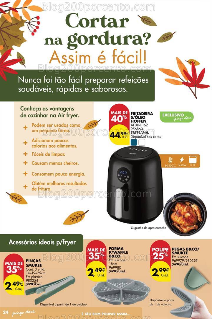 Antevisão Folheto PINGO DOCE Bazar Outono Promoções de 24 setembro a 21 outubro