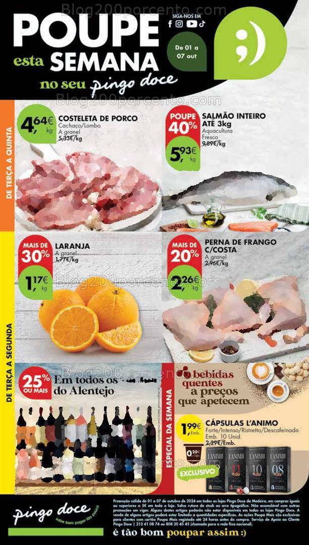 Antevisão Folheto PINGO DOCE Madeira Promoções de 1 a 7 outubro