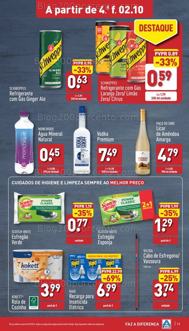 Antevisão Folheto ALDI Promoções de 2 a 8 outubro