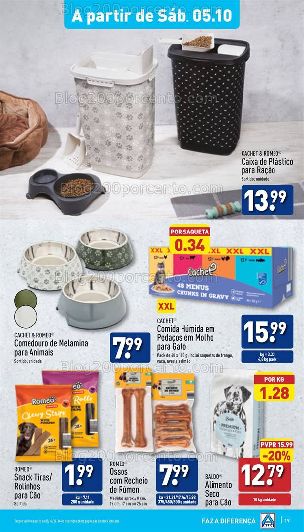 Antevisão Folheto ALDI Bazar Promoções a partir de 5 outubro