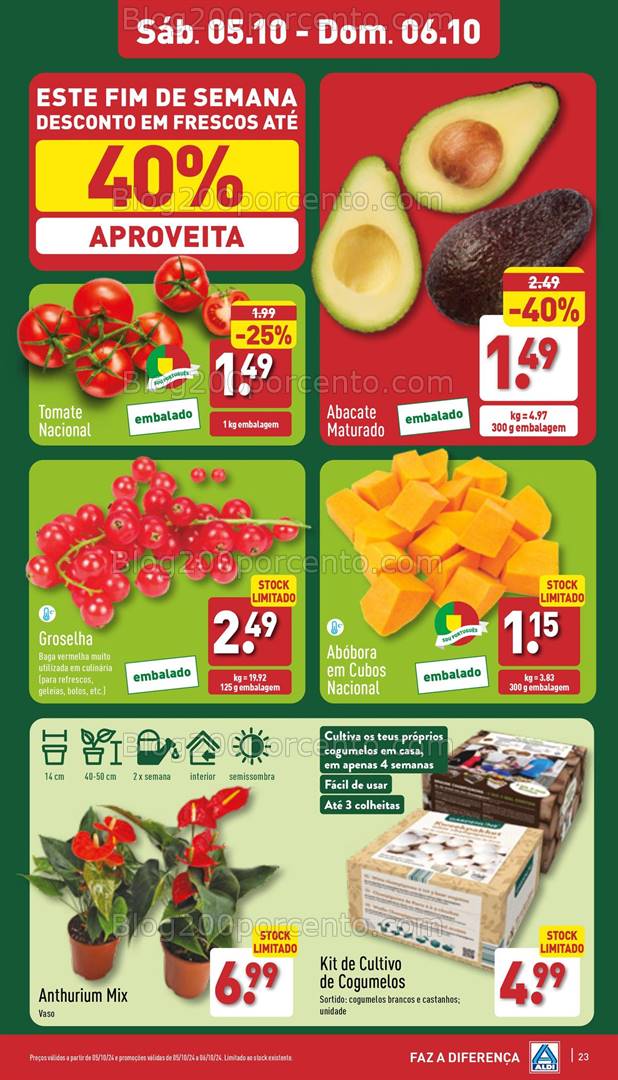 Antevisão Folheto ALDI Promoções de 2 a 8 outubro