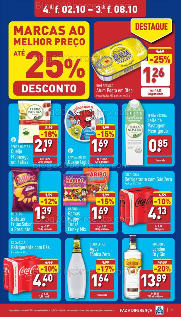 Antevisão Folheto ALDI Promoções de 2 a 8 outubro