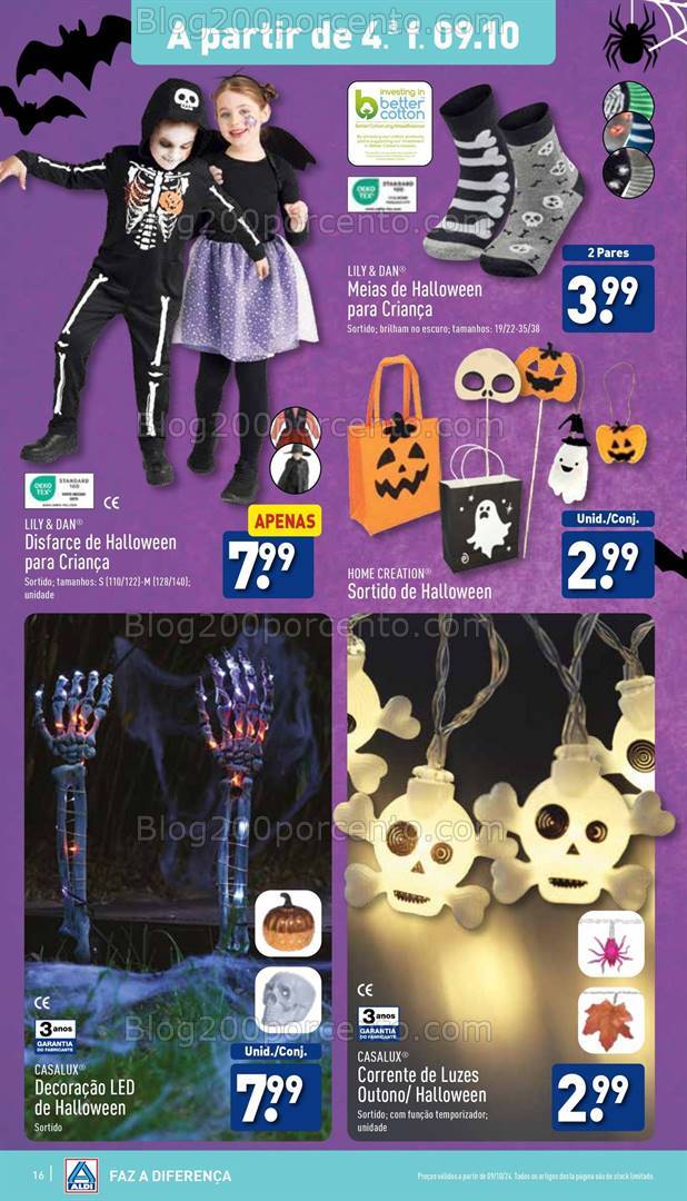 Antevisão Folheto ALDI Especial Halloween Promoções a partir de 9 outubro