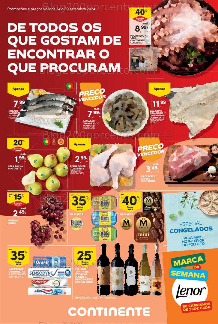 Antevisão Folheto CONTINENTE Promoções de 24 a 30 setembro