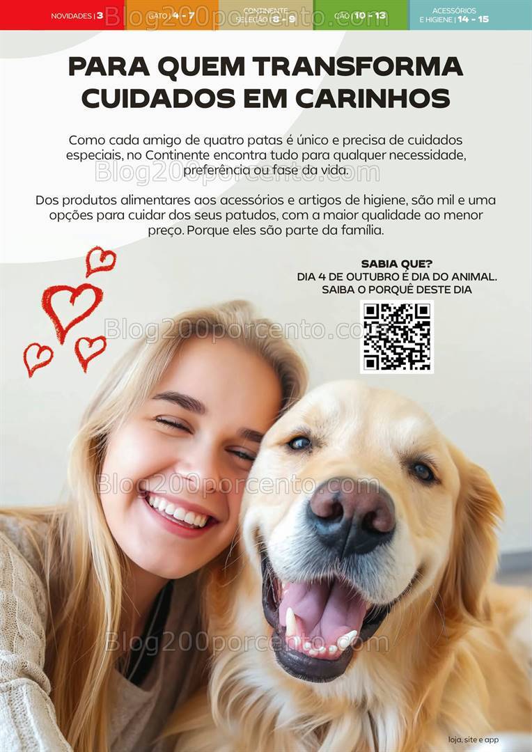 Antevisão Folheto CONTINENTE Especial Feira Animal Promoções de 1 a 20 outubro