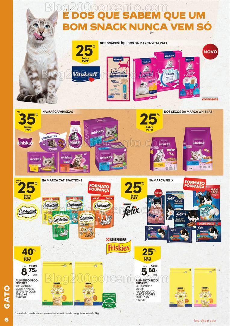 Antevisão Folheto CONTINENTE Especial Feira Animal Promoções de 1 a 20 outubro