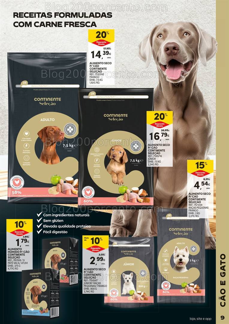 Antevisão Folheto CONTINENTE Especial Feira Animal Promoções de 1 a 20 outubro