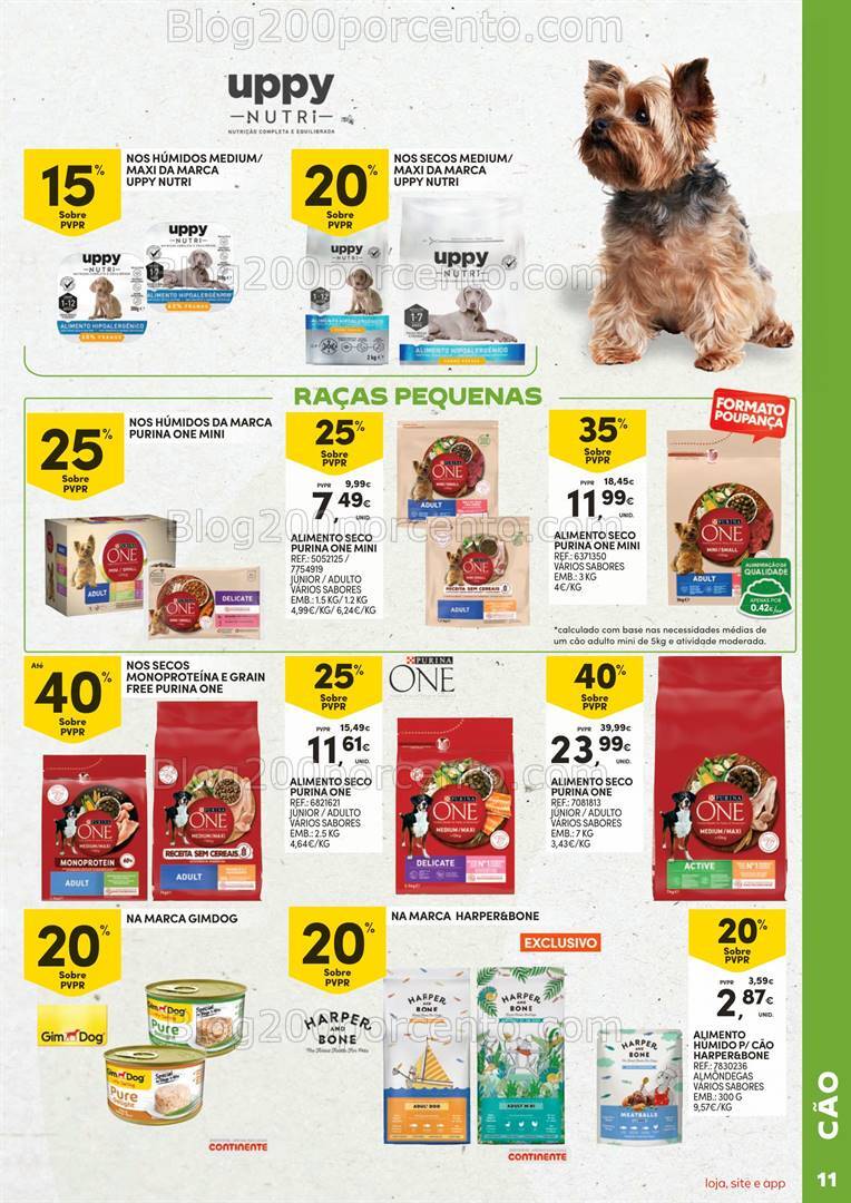 Antevisão Folheto CONTINENTE Especial Feira Animal Promoções de 1 a 20 outubro