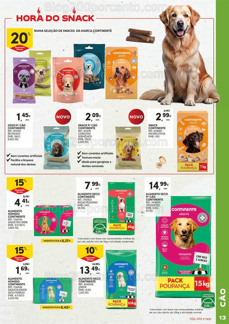 Antevisão Folheto CONTINENTE Especial Feira Animal Promoções de 1 a 20 outubro