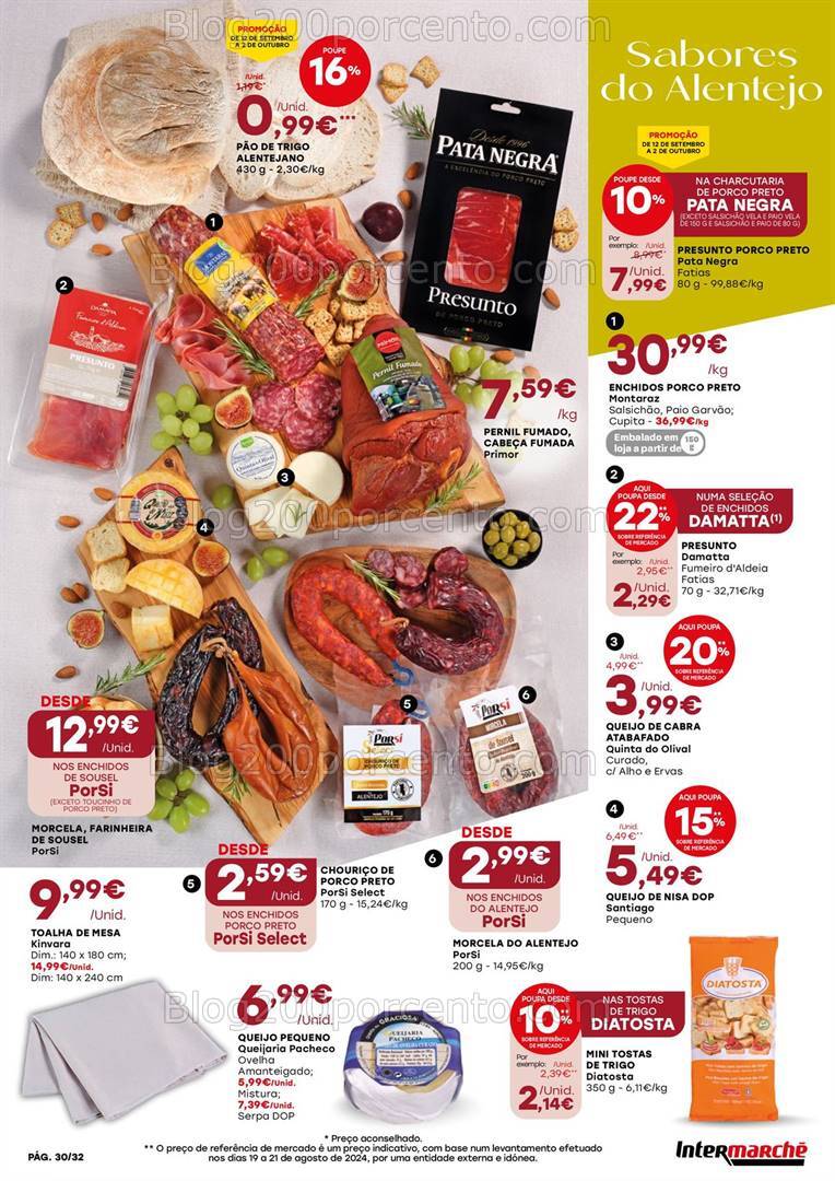 Antevisão Folheto INTERMARCHÉ Feira de Sabores - 12 setembro a 2 outubro