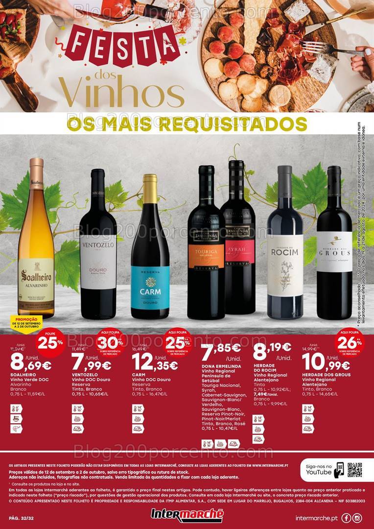 Antevisão Folheto INTERMARCHÉ Feira de Sabores - 12 setembro a 2 outubro
