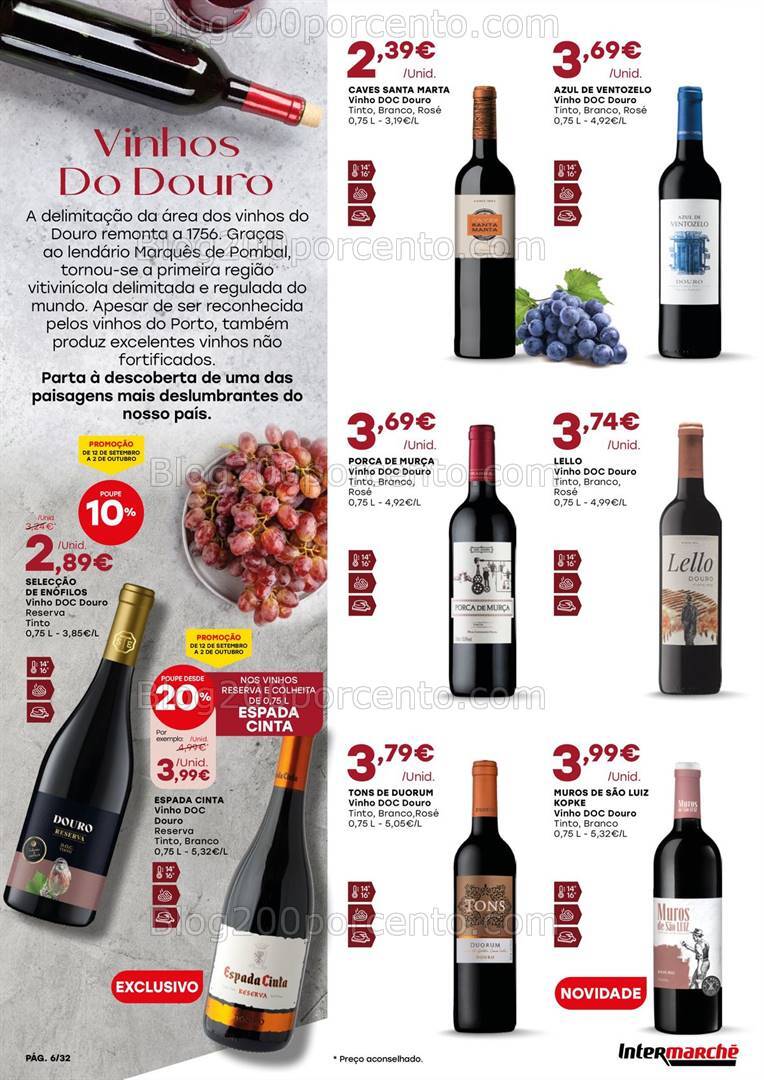 Antevisão Folheto INTERMARCHÉ Feira de Sabores - 12 setembro a 2 outubro