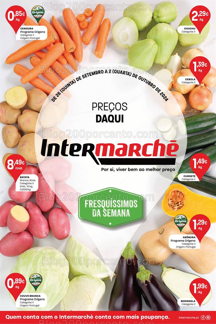 Antevisão Folheto INTERMARCHÉ Promoções de 26 setembro a 2 outubro