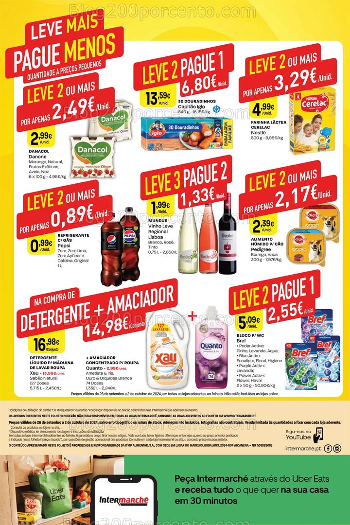 Antevisão Folheto INTERMARCHÉ Promoções de 26 setembro a 2 outubro